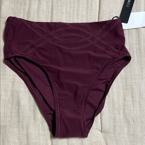 Elegant Maroon Bikini Bottom by EBY